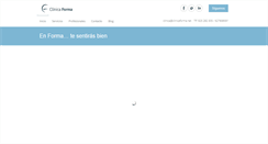 Desktop Screenshot of clinicaforma.net