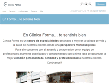 Tablet Screenshot of clinicaforma.net